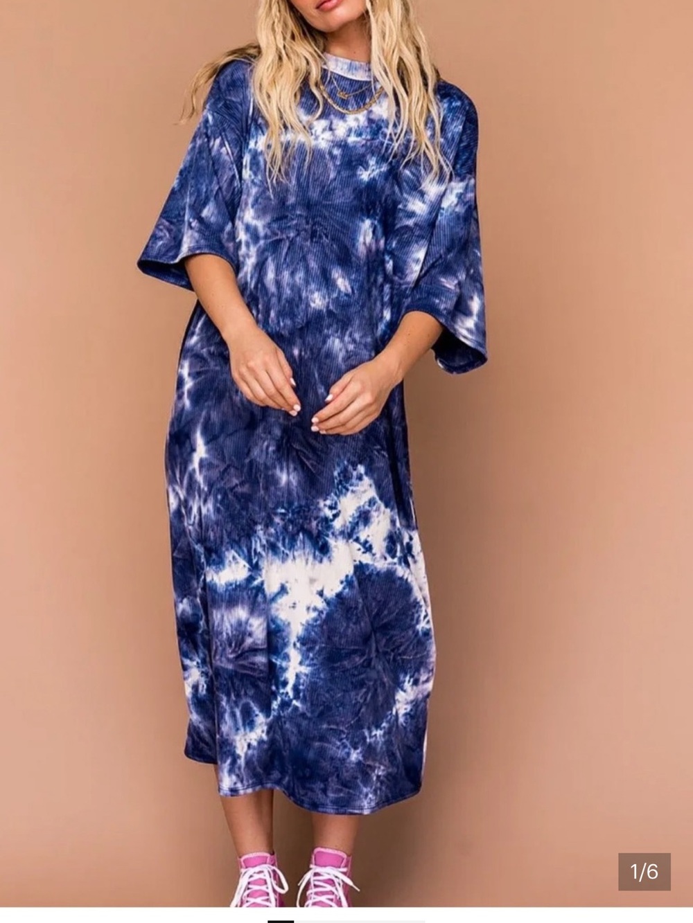 Dressed in Lala Ozzy Dress in Edgy Indigo